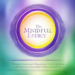 Design an ebook cover titled 'The Mindful Energy Guide: Unlocking Balance with Quantum Frequencies'