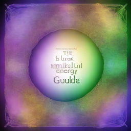 Design an ebook cover titled 'The Mindful Energy Guide: Unlocking Balance with Quantum Frequencies'