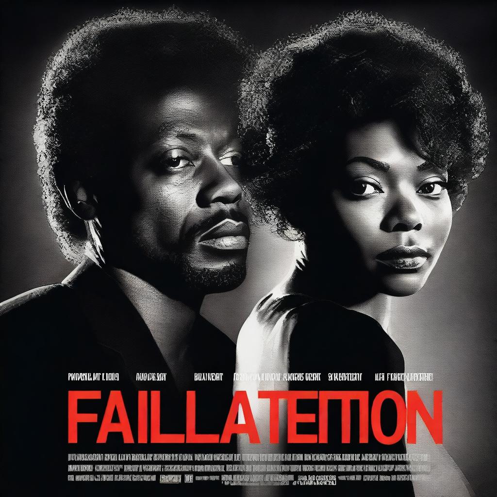 Create a movie poster for a thriller titled 'Fatal Attraction' starring Taraji P