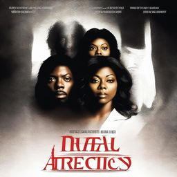 Create a movie poster for a thriller titled 'Fatal Attraction' starring Taraji P