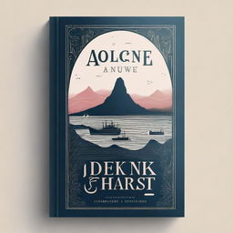 A captivating book cover design featuring an intriguing and mysterious scene, with elegant typography and a balanced color palette