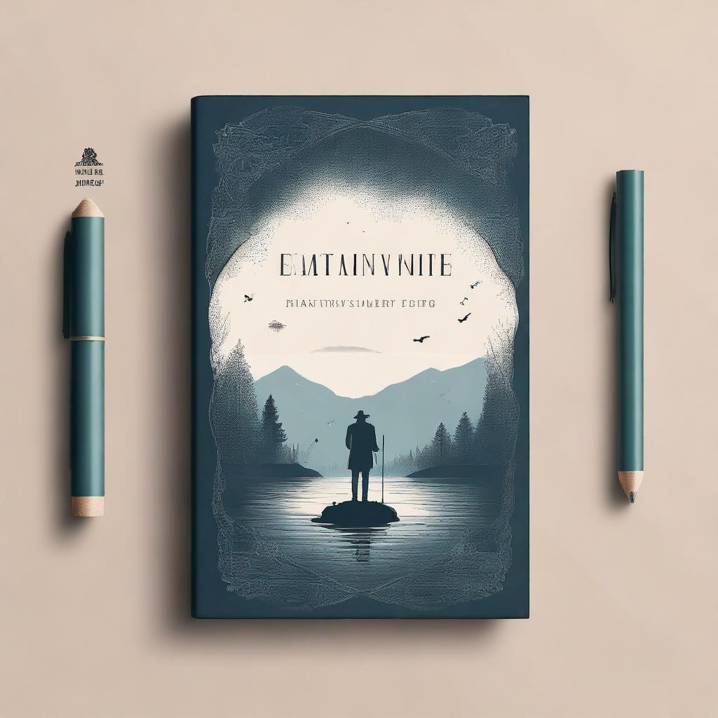 A captivating book cover design featuring an intriguing and mysterious scene, with elegant typography and a balanced color palette