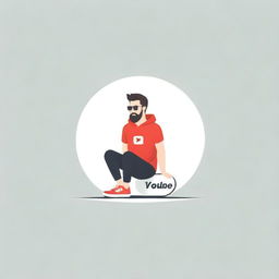 A YouTube logo themed around trendy men's sneakers