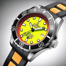 A bright and stylish men's diver watch with unique features