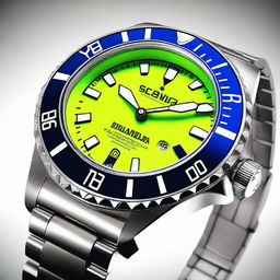 A bright and stylish men's diver watch with unique features