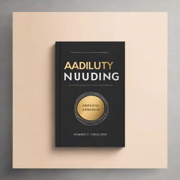 Create a minimalist book cover for a non-fiction self-help book titled 'Adulting' with the subtitle 'A Young Adult's Guide to Financial Security to Help Set Goals, Stop Living Paycheck to Paycheck, Avoid Burnout, and Find Fulfillment in Your Life and Career' by Marie Jimenez