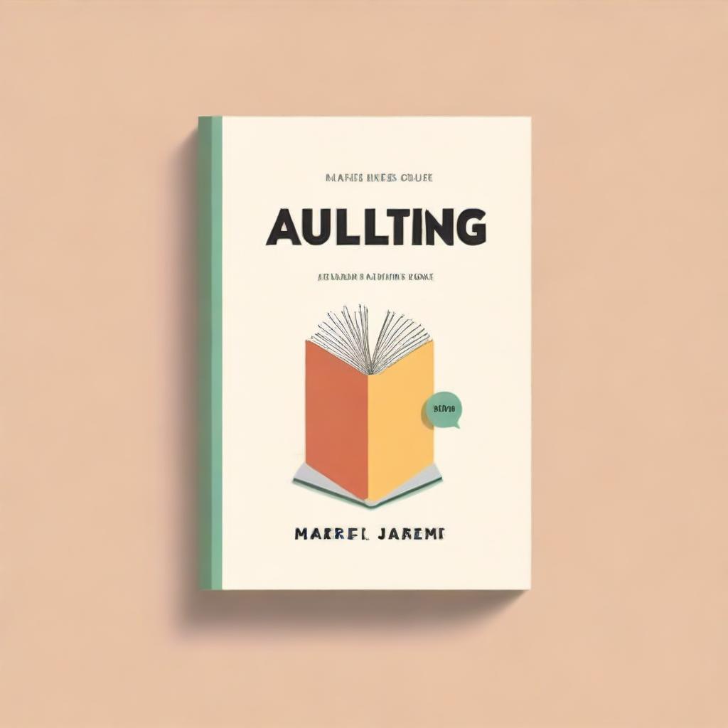 Design a minimalist book cover for the non-fiction self-help book titled 'Adulting' with the subtitle 'A Young Adult's Guide to Financial Security to Help Set Goals, Stop Living Paycheck to Paycheck, Avoid Burnout, and Find Fulfillment in Your Life and Career' by Marie Jimenez