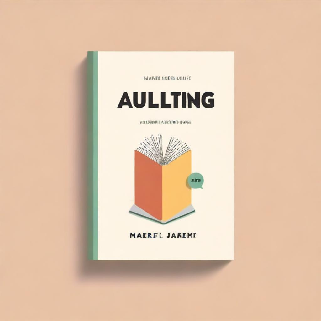 Design a minimalist book cover for the non-fiction self-help book titled 'Adulting' with the subtitle 'A Young Adult's Guide to Financial Security to Help Set Goals, Stop Living Paycheck to Paycheck, Avoid Burnout, and Find Fulfillment in Your Life and Career' by Marie Jimenez