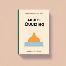 Design a minimalist book cover for the non-fiction self-help book titled 'Adulting' with the subtitle 'A Young Adult's Guide to Financial Security to Help Set Goals, Stop Living Paycheck to Paycheck, Avoid Burnout, and Find Fulfillment in Your Life and Career' by Marie Jimenez