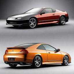 Create an image of a Honda Prelude fused with a Lamborghini