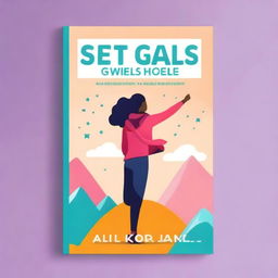 Create an ebook cover for a book titled 'Set Goals and Own Them!'