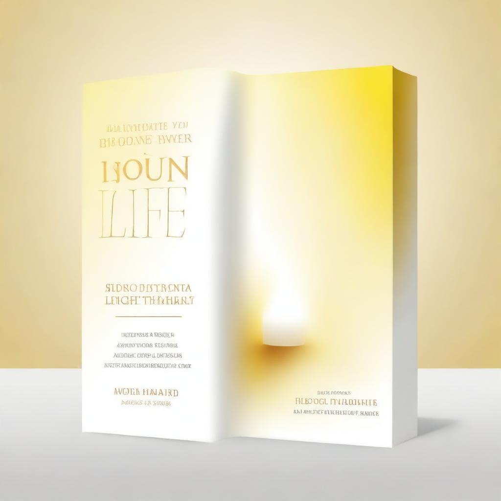 Create a cover for an ebook titled 'Illuminate Your Life: Unlock the Hidden Powers of Light Therapy