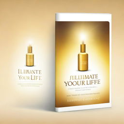 Create a cover for an ebook titled 'Illuminate Your Life: Unlock the Hidden Powers of Light Therapy