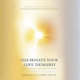 Create a cover for an ebook titled 'Illuminate Your Life: Unlock the Hidden Powers of Light Therapy