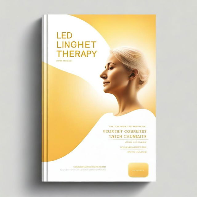 Design an ebook cover for a book on LED light therapy