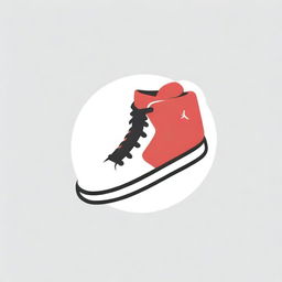 A YouTube logo featuring trendy men's Jordan sneakers