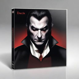 Create a realistic image of a CD cover featuring Dracula