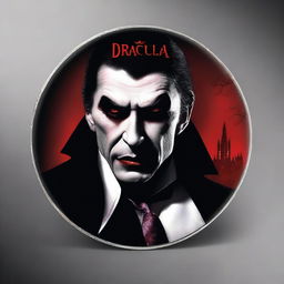 Create a realistic image of a CD cover featuring Dracula