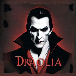 Add realistic texture and shine to the existing CD cover image featuring Dracula