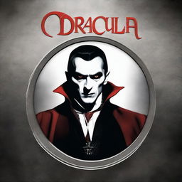 Add realistic texture and shine to the existing CD cover image featuring Dracula