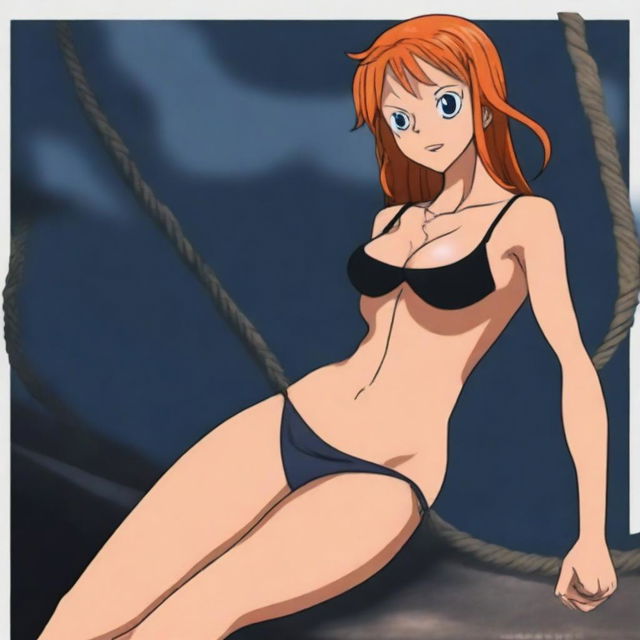 Create an image of Nami, the thief, from One Piece