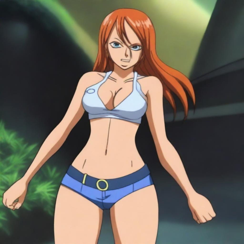 Create an image of Nami, the thief, from One Piece