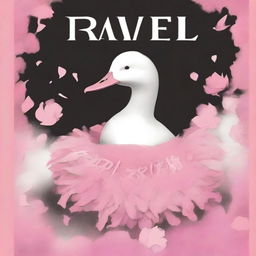 An artistic book cover for a book titled 'Ravel' with a romantic manga drawing theme