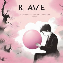 Create a book cover titled 'Ravel' with an artistic, manga, and romantic theme