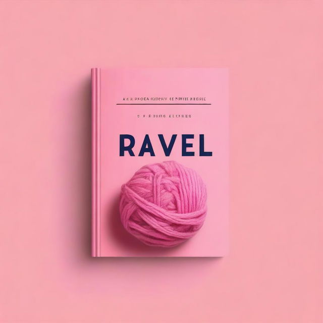 Create a book cover titled 'RAVEL' with a romantic and intriguing theme