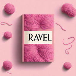 Create a book cover titled 'RAVEL' with a romantic and intriguing theme