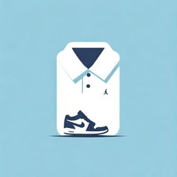 Logo featuring a polo shirt casually draped over a Jordan sneaker, representing a clothing brand