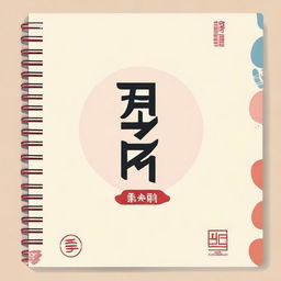 A cover for a Chinese stroke order practice notebook