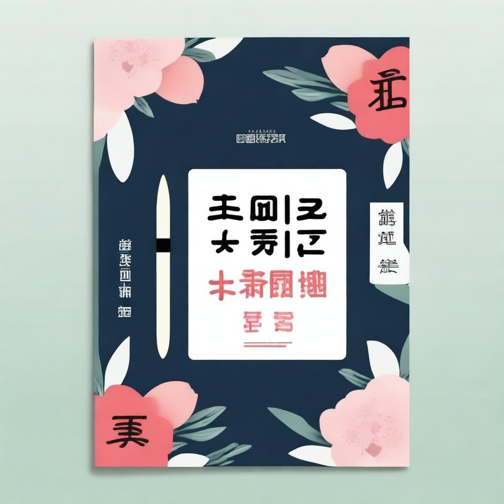 A cover for a Chinese stroke order practice notebook