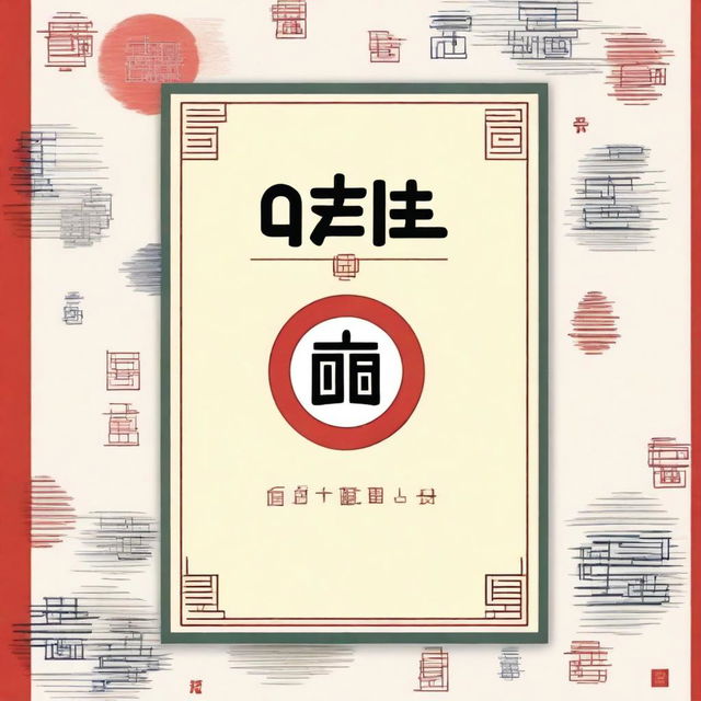 Design a cover for a Chinese stroke order practice notebook