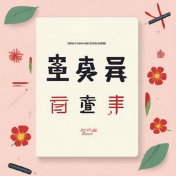 Design a cover for a Chinese stroke order practice notebook