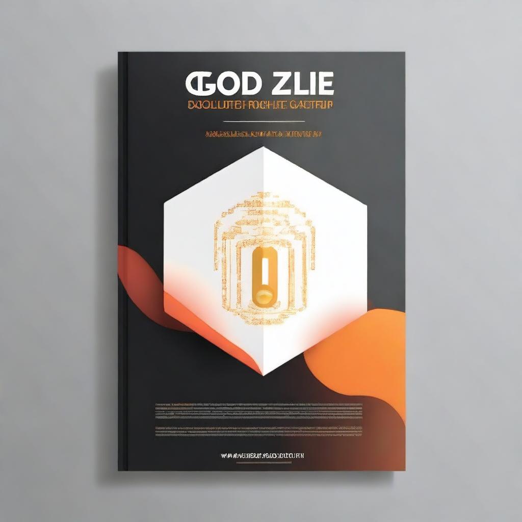 Design a simple and aesthetically pleasing book cover for an e-book titled 'God Of BigData'