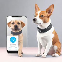 A digital pet featuring a dog and a cat, both wearing tracking collars equipped with a radio frequency safety system