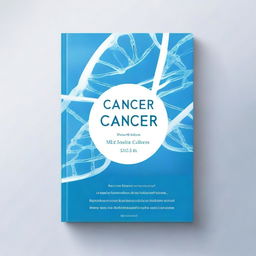 Create a book cover titled 'Cancer'