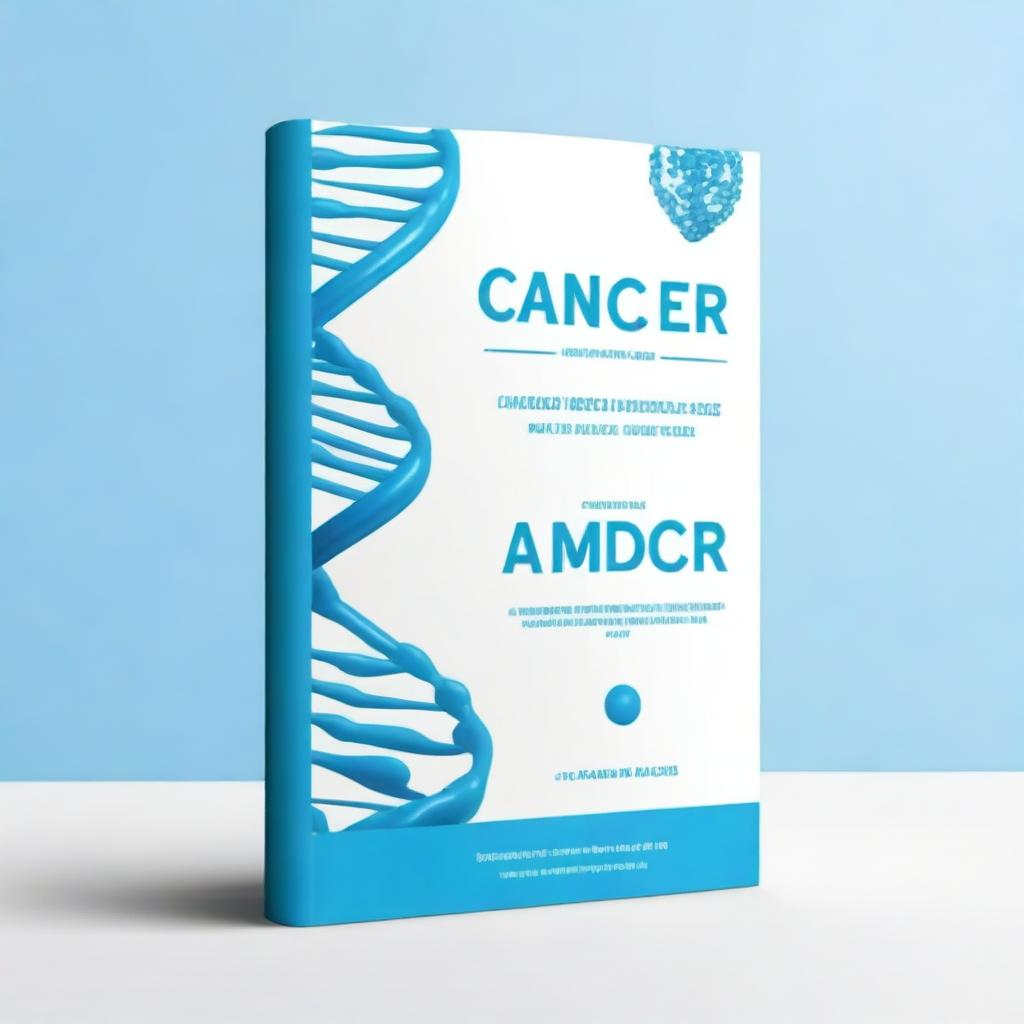 Create a book cover titled 'Cancer: Causes and Protection' edited by Dr