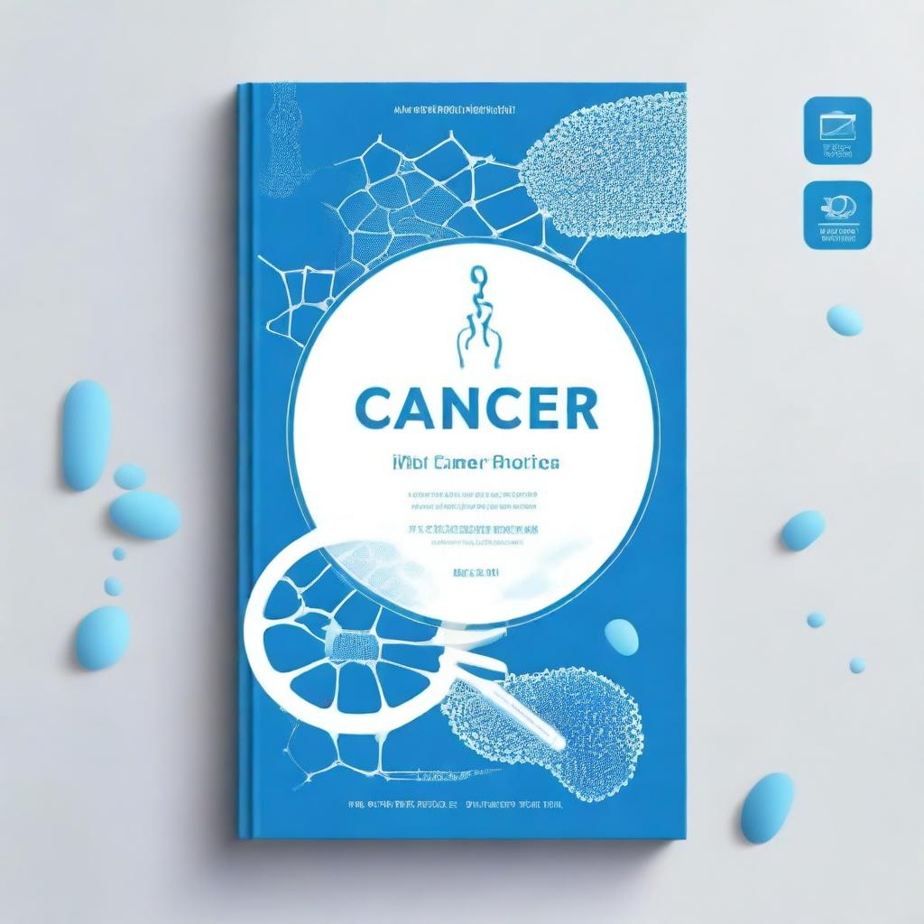 Create a book cover titled 'Cancer: Causes and Protection' edited by Dr