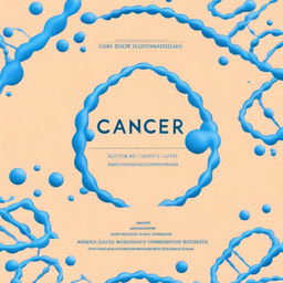 Create a book cover titled 'Cancer: Causes and Protection' edited by Dr