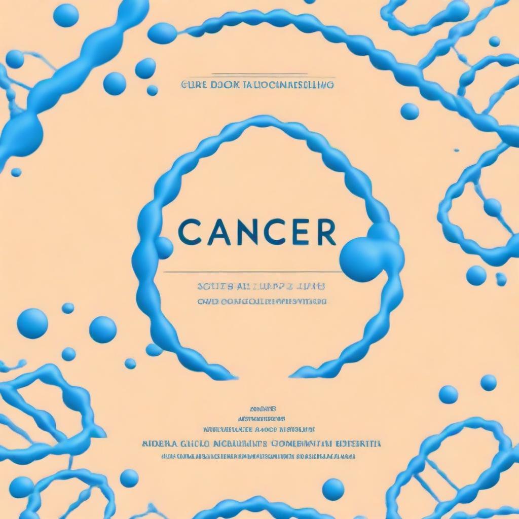 Create a book cover titled 'Cancer: Causes and Protection' edited by Dr