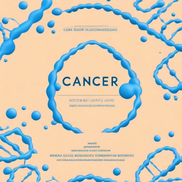 Create a book cover titled 'Cancer: Causes and Protection' edited by Dr