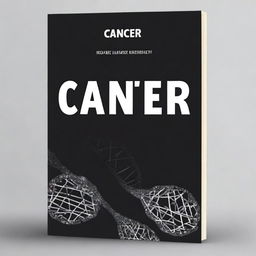 Create a black book cover titled 'Cancer: Causes and Protection' edited by Dr