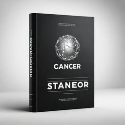 Create a black book cover titled 'Cancer: Causes and Protection' edited by Dr