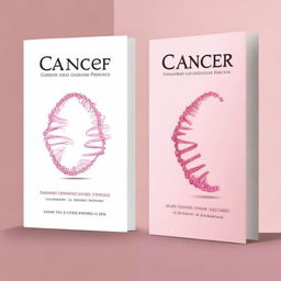 Create a book cover titled 'Cancer: Causes and Protection' by Dr