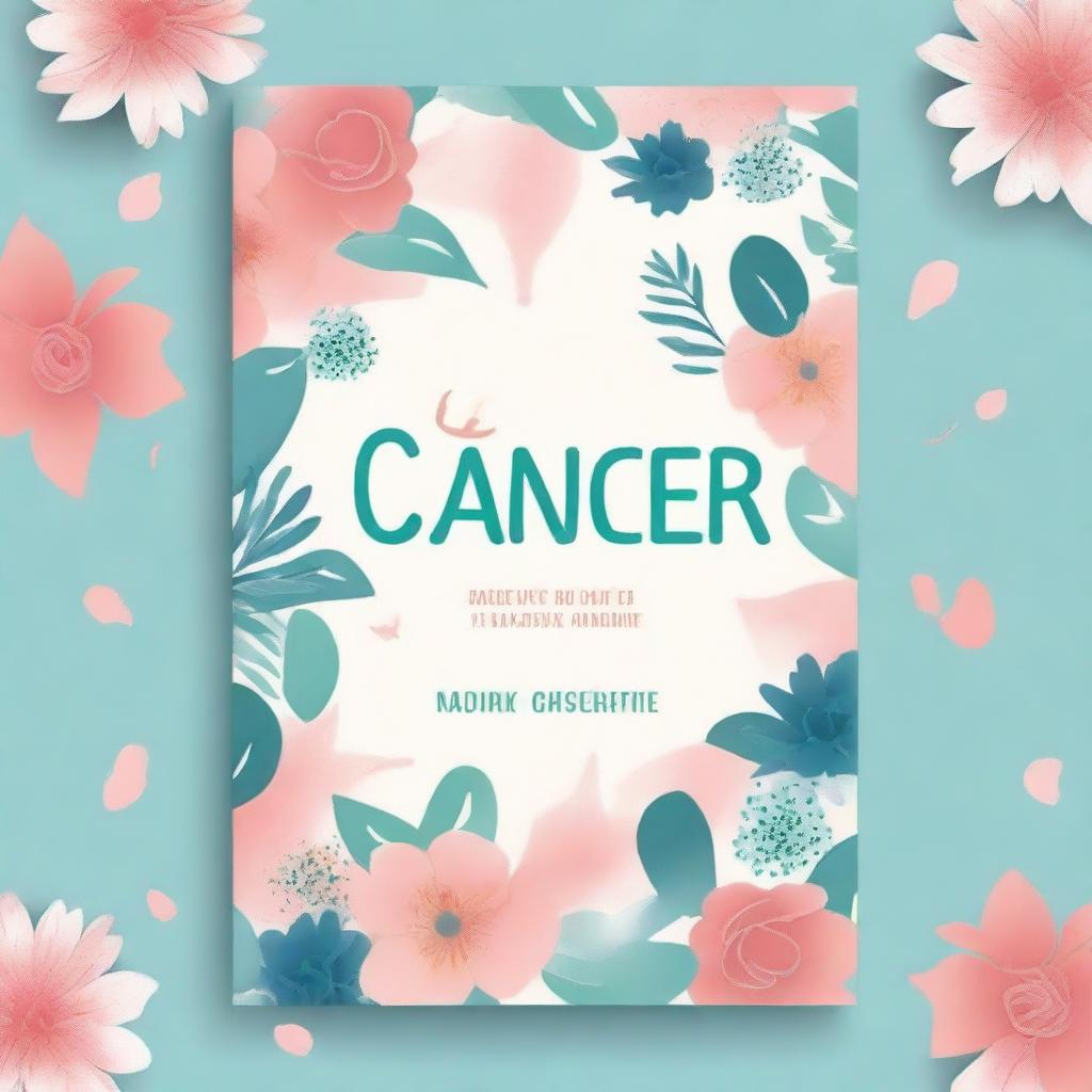 Create a book cover design for a book about cancer