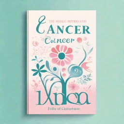 Create a book cover design for a book about cancer