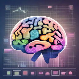 A detailed illustration of a brain with various elements symbolizing Forex trading