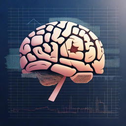 A detailed illustration of a brain with various elements symbolizing Forex trading